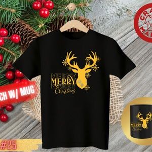 ♦️Rain deer Christmas T-shirt designs♦️